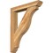 Ekena Millwork Funston Slat Rough Sawn Bracket w/ Offset Brace, Western Red Cedar, 6"W x 34"D x 42"H BKT0604X34X42FST06RWR - alternate 1